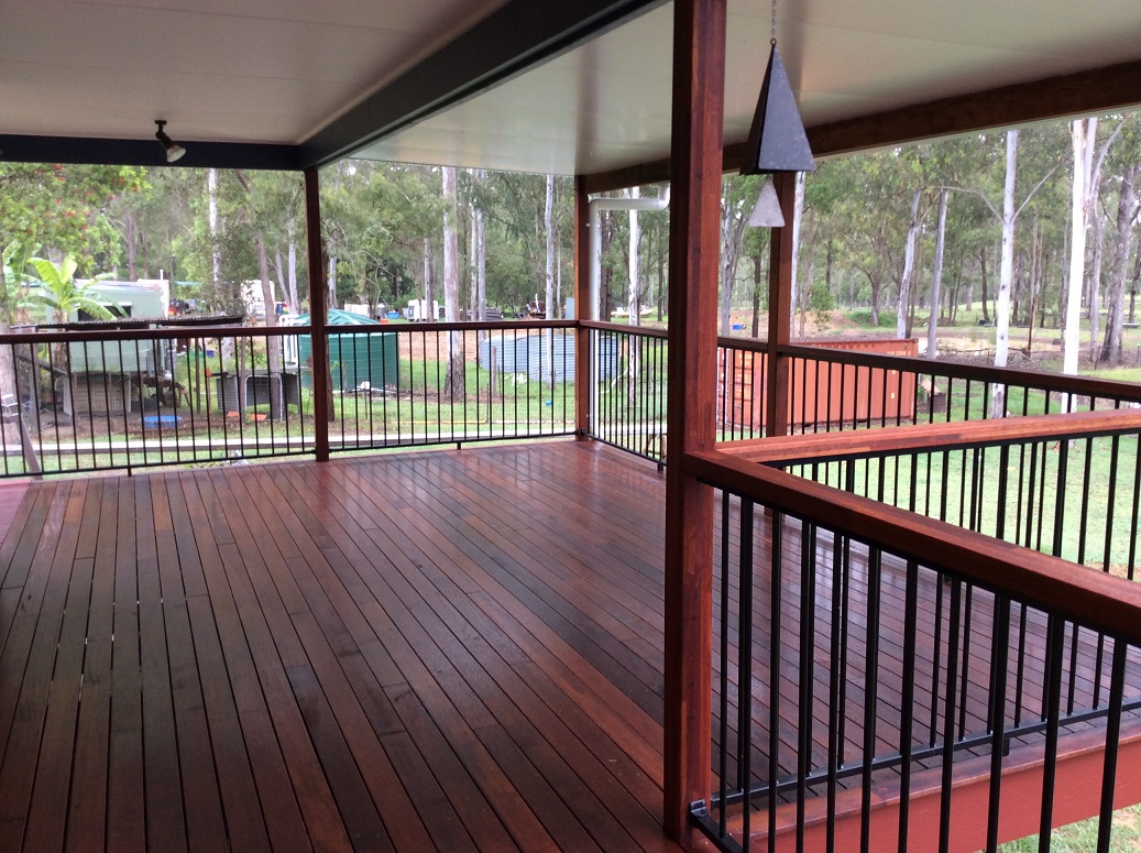 Flagstone deck